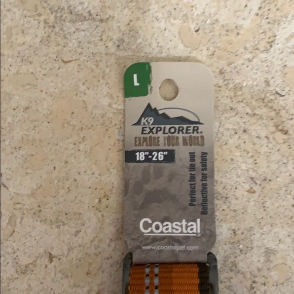 NWT K9 Explorer Coastal orange adj collar sz Lg - Picture 2 of 8